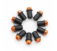 Aluminum Fastener Motorcycle Windshield Bolts Kit For Kawasaki For VERSYS 300 650 1000 For ZZR Windscreen Fastener Fairing Screw Nuts Motobike Fairing Screen Screw Bolt(Orange)