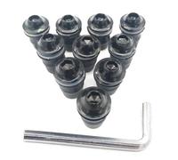 Aluminum Fastener Motorcycle Windshield Bolts Kit For YA&MAHA MT03 MT25 YBR 125 MT-03 MT-25 Fairing Windscreen Fastener Screw Nuts Motobike Fairing Screen Screw Bolt(Black)