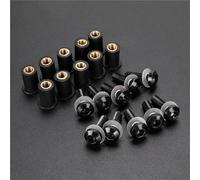 Aluminum Fastener Motorcycle Windshield Bolts Kit For YA&MAHA TDM 900 For TRACER FJ-09 FJ09 Fairing Windscreen Fastener Screw Nuts Motobike Fairing Screen Screw Bolt(Black)