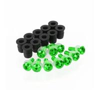 Aluminum Fastener Motorcycle Windshield Bolts Kit For YA&MAHA XJ6N XJ6 For DIVERSION 2009-2015 Windscreen Fastener Fairing Screw Nuts Motobike Fairing Screen Screw Bolt(Green)