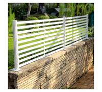 Aluminum Fence Panel Kit, Expandable Garden Stake for Secure Outdoor Bound, & Weather-Resistant, Perfect for Home Landscaping and Safe