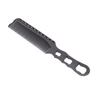 Aluminum Fine Tooth Hair Comb, Professional Flat Top Clipper Detangling Comb for Men's Hair Cutting and Styling (Negro)