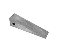 Aluminum Firefighter Wedge Forcible Entry Police, Swat Fire Rescue Halligan Bar, Tool, Gift, 1/2 Inch Hole On Side Tumbled