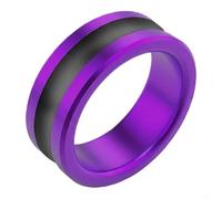 Aluminum Fishing Line Guide Ring Designed to Distribute Tension Evenly While Tightening Leader-to-Hook Knots (1pc Purple)