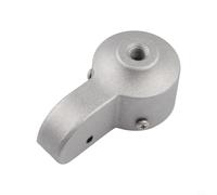 Aluminum Flagpole Truck Pulley for 1.5-2 inch Diameter Poles, Heavy-Duty Silver Cap Style with Stainless Steel Mounting Screws, Fits 1/4 to 5/16