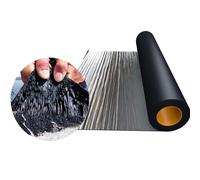 Aluminum Flashing Roll with Self-Adhesive Backing - Waterproof Roofing Tape, Sealing Aluminum Foil Butyl Tape Peel & Stick Bitumen Membrane for Roof Repair, Gutters (1 x 26.2ft)