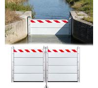 Aluminum Flood Protection Dam Beam System 470x20cm/15.4x0.7ft, Heavy Duty Flood Prevention Barriers, Flood Barriers for Home, for Outside/Indoor/Garage Door/Basement/Patio