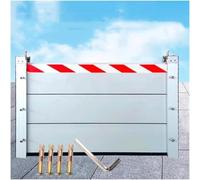 Aluminum Flooding Protection Board 111-120cm Reusable Flood Barriers Industrial Heavy Duty Water Retaining Plate Temporary Partition Gate(Outside,117 * 20cm)