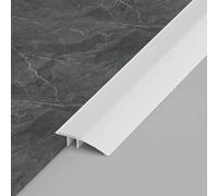 Aluminum Floor Edging Trim Strip for DoorwaysWhite 10PCS 90cm/3ft Ideal for Thresholds Under 15mm Durable Carpet & Floor Transition Solution