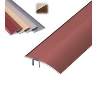Aluminum Floor Transition Strip, 4.2 cm Threshold Ramps for Doorways, Wheelchairs, Door/Tile/Threshold Reducer, Edge Trim Suitablefor for Ramp Tiles Laminate Planks(Rose Gold,10cm(W))
