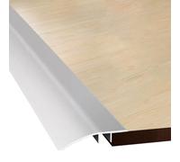 Aluminum Floor Transition Strip, 43mm Wide, 35/47/59 in Long, Door Threshold Ramp, Doorways Edge Reducer for Uneven Floors, Bridge the Height Between 7-15mm(Silver,4.3x90cm)