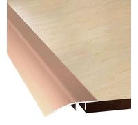 Aluminum Floor Transition Strip, 43mm Wide, 35/47/59 in Long, Door Threshold Ramp, Doorways Edge Reducer for Uneven Floors, Bridge the Height Between 7-15mm(Gold,4.3x90cm)