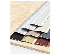 Aluminum Floor Transition Strip, 7cm/10cm Wide, 90-270cm Length Options | solid aluminum; 1-2.5cm/1-3.5cm height difference; smooth transitions; for laminate, wood, tile(Gray 1,L 180cm W 7cm)
