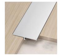 Aluminum Floor Transition Strip 8.8ft(3 Pieces*90 Cm (2.9 Ft)), Floor Flat Divider Strip For Joining Floor Gaps, Scratch-resistant Metal T Molding Trim(Silver,5CM*2.70M(8.8FT))