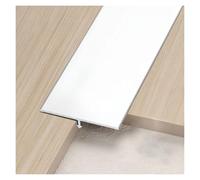 Aluminum Floor Transition Strip 8.8ft(3 Pieces*90 Cm (2.9 Ft)), Floor Flat Divider Strip For Joining Floor Gaps, Scratch-resistant Metal T Molding Trim(White,1.5CM*2.70M(8.8FT))