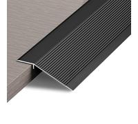 Aluminum Floor Transition Strip Door Bar,Floor Bar for Doorways Threshold Ramp Tile Laminate Planks,Bridge The Height is 30mm(Black,0.9m × 10cm)