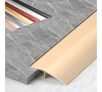 Aluminum Floor Transition Strip Door Bar,Floor Bar for Doorways Threshold Ramp Tile Laminate Planks,Bridge The Height Between 1-3.5 cm, 2 items(Titanium,7cm(W))