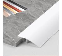 Aluminum Floor Transition Strip Door Bar,Floor Bar for Doorways Threshold Ramp Tile Laminate Planks,Bridge The Height Between 1-3.5 cm, 2 items(Diamond White,7cm(W))
