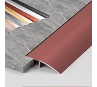 Aluminum Floor Transition Strip Door Bar,Floor Bar for Doorways Threshold Ramp Tile Laminate Planks,Bridge The Height Between 1-3.5 cm, 2 items(Rose Gold,10cm(W))