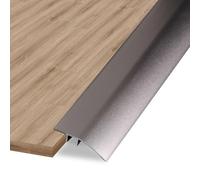 Aluminum Floor Transition Strip Door Bar for Doorways Threshold Ramp Tile Laminate Planks,Bridge the Height Between 6-12mm(Gold-purple,0.9m × 4.3cm)