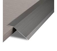 Aluminum Floor Transition Strip Door Bar,Metal Floor Bar for Doorways Threshold Ramp Tile Laminate Planks,Bridge The Height Between 10-35mm(Grey,0.9m × 10cm)
