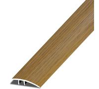 Aluminum Floor Transition Strip, Door Threshold Strips for Doorways, Wood Floor to Tile Transition Edging Trim, Bridge the Height Between 0.8-1.8cm (Brown 4.5cmx90cm(3ft))