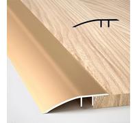 Aluminum Floor Transition Strip, Suitable For Doorways Threshold Ramp Tile Laminate Planks, Bridge The Height Between 5-15mm(Gold)