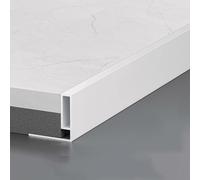 Aluminum Floor Transition Strip, Ultra-Narrow Joint Filler Strip 1m Long for Smooth Transition and Edge Protection in Tile and Laminate Floors(Porcelain White,7mmx50mmx1m)