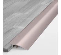 Aluminum Floor Transition Threshold Strip, Bridge The Height Gap Between 0.8 to 3.5cm for Doorway Ramp Tiles Laminate Planks(Purple Gold,4.2cmx0.9m)
