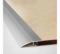 Aluminum Floor Transition Threshold Strip, Threshold Ramp, Smooth Transition for Carpet to Tile, Bridge The Height Gap Between 0.7 to 2.5cm inch for Doorway(Gray,5.2x90cm)