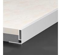 Aluminum Floor Transition Threshold Strip, Ultra-Narrow Gap Filler Strip1m for Smooth Transition and Edge Protection in Tile and Laminate Floors(Porcelain White,7mmx50mmx1m)