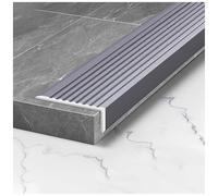 Aluminum Fluted Stair Nosing Edge Protector for Staircase Steps 120cm Length 7.5x2.5cm