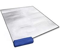 Aluminum Foam Mat sleeping mat for camping 150x200 cm insulating mat thermal Blanket foldable tent mat floor mat of aluminum foil, ultralight (Silver, 200 x 150 cm)