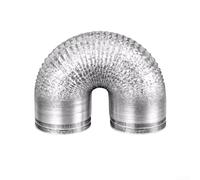 Aluminum Foil Air Duct, 80mm Diameter Flexible Ventilation Hose, Double Layer Heat Resistant Exhaust Pipe for Kitchen Range Hood and Bathroom Fan(80 x 2meters)