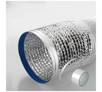 Aluminum Foil Ducting Hose， Aluminum Flexible Stretch Ventilation Fan Exhaust Hose Acoustic(2m 100mm)