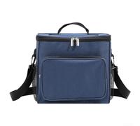 Aluminum Foil Enhanced Insulated Cooler Bag Constructed from Rugged Oxford Cloth for All-Day Freshness Off the Grid (Blue)