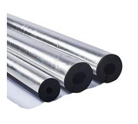 Aluminum Foil Foam Pipe Length 95 cm Thick 15.0 mm for Indoor Outdoor Plumbing Pipe AC Unit Guitar Stands Foam Tube Antifreeze Waterproof(89.0 mm(3-1/2"))