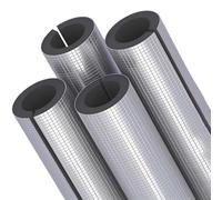 Aluminum Foil Heat Preservation Tube Covers, Pipe Insulation Foam Tube 16/22/34/48/76/108mm, Self Adhesive Foam Wrap for Outdoor Winter Irrigation Water Pipe Freeze Protection(108mmx30mmx95cm)