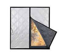 Aluminum foil Insulation Curtain Window Full Size Customizable ,Window Insulation Kits,Winter Stop Draft Keep Cold Out Windproof Noise Width x Height(L,100*140cm)