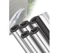 Aluminum Foil Pipe Cover Insulation - 5-Pack, Heat Resistant Self-Seal Cladding for Freeze Protection on Outdoor Water Pipes and HVAC Lines
