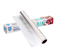 Aluminum Foil Roll 12METER x 300mm Nonstick Grease-Proof Wrapping Paper for Cooking, Roasting, BBQ, Kitchen, Catering & Food Service Easy to Cut Tin Insulation (1 PCS)