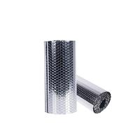Aluminum Foil Self Adhesive Reflective Heat Shield Self Adhesive Thermal Insulation Aluminum Foil Bubble Film Roll Waterproof 1m x (1-10) m(1x8m)