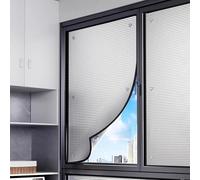Aluminum Foil Sunscreen Film,9mm Reflective Window Film,UV Block Heat Control Foil,100% Total Blackout Privacy Sticker,Home Window Insulation Kit,Non-Adhesive (55x180cm/22"x71")