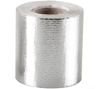 Aluminum Foil Tape with High Temperature Resistance and Heat Insulation Properties for Exhaust and Industrial Use (Silver)