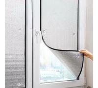 Aluminum Foil Thermal Insulation Reflective Window Film,Privacy Blackout Glass Film,Reusable Heat Control Anti UV Glare Window Tint,for Bathroom Office Bedroom Sunroom (55x80cm/22"x32")
