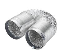 Aluminum Foil Vent Ventilation Ducting, Aluminum Air Duct Flexible Vent Pipe for Dryer Venting, Exhaust Hose(5m,250mm)