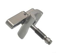 Aluminum Folding Bike Hinge Clamp for Brompton Secure | Lightweight aluminum alloy, strong durability, prevents hinge loss, secure folding, black or silver finish(Silver)