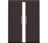 Aluminum Folding Door Folding Closet Doors Sliding Divider Door with Door Frame and Aluminum Panel Internal Accordion Folding Door(52x80in(131x203cm))