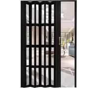 Aluminum Folding Door Folding Door Aluminum Alloy Folding Closet Door Foldable Closet Accordion Gate Panels Divider(42x80in(106x203cm))
