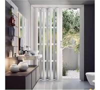 Aluminum Folding Door Folding Door Aluminum Alloy Folding Closet Door Foldable Closet Accordion Gate Panels Divider(40x80in(101x203cm))
